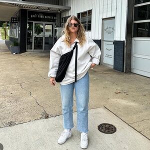 Cream / Off White Nike Quarter Zip Sweatshirt